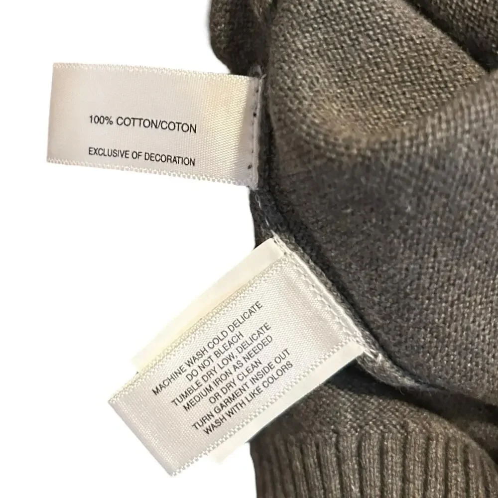 NWT Cutter Buck Gray Sweater Mens Sz Small Broadview Crew Cotton Office Casual